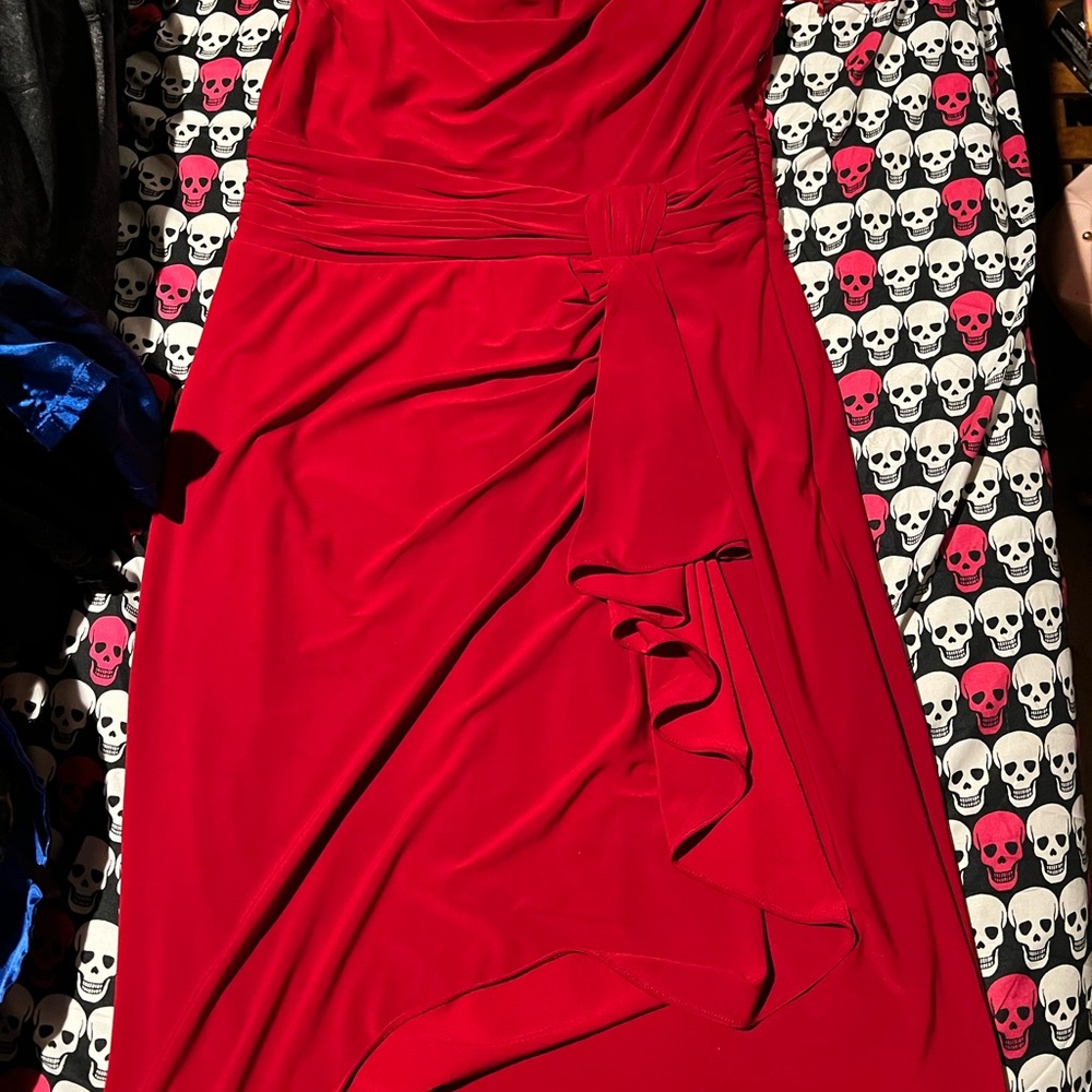 Woman’s Red Party Dress